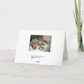 クリスマスイブのリトアニアのスタイル シーズンカード (裏面)