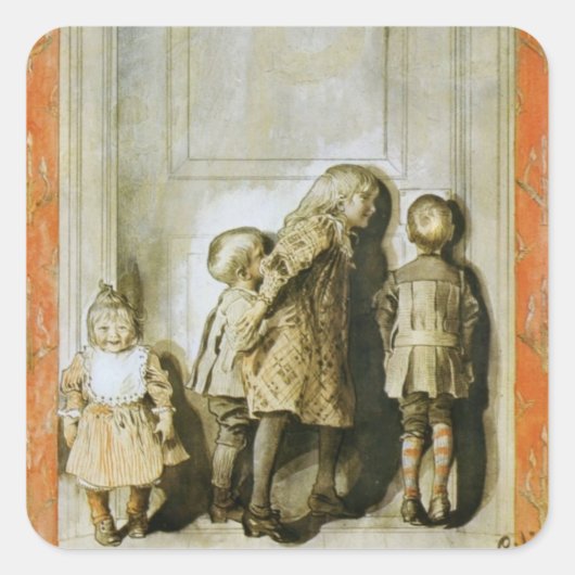 クリスマスイブの前日 スクエアシール (正面)