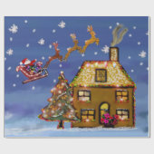 クリスマスイブの包装紙 ラッピングペーパー (フラット)