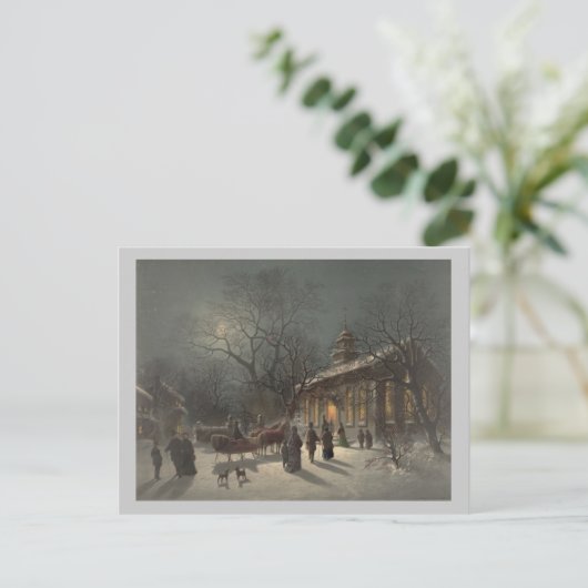 クリスマスイブの教会 シーズンポストカード (スタンド正面)