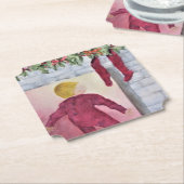 クリスマスイブの期待 ペーパーコースター (アングル)