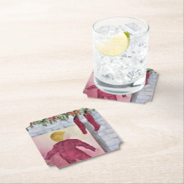 クリスマスイブの期待 ペーパーコースター