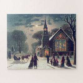クリスマスイブの礼拝式 J Hoover And Son 1878 ジグソーパズル