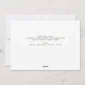 クリスマスイブの脚本　赤と緑 シーズンカード (裏面)