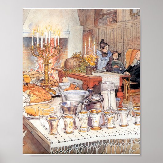 クリスマスイブの詳細- Carl Larsson 1906 ポスター (正面)