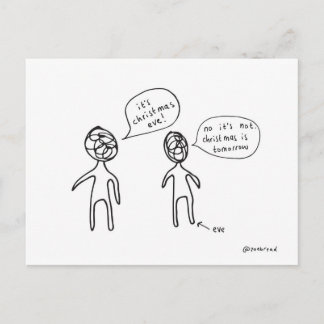 クリスマスイブの郵便はがき シーズンポストカード