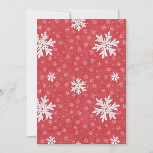 クリスマスイブの雪片 招待状 (正面)