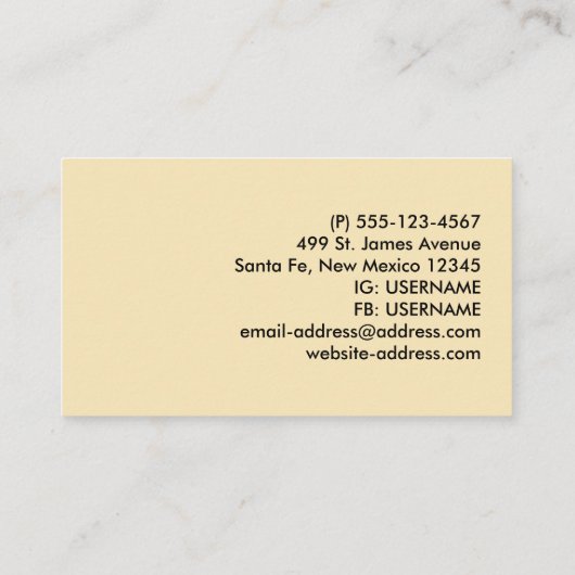 クリスマスイブウォーターカラーかわいい子&キティ猫 名刺 (裏面)