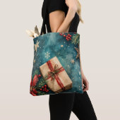 クリスマスイブウォーターカラートート トートバッグ (クローズアップ)