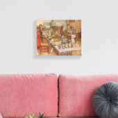 クリスマスイブカール・ラルソン1904 キャンバスプリント (インサイチュ (リビング))