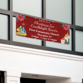 クリスマスイブキャンドルライトサービスチャーチイベント 横断幕 (ビルの外側)