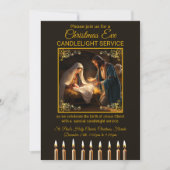 クリスマスイブキャンドルライトサービス出生 招待状 (正面)