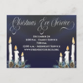 クリスマスイブキャンドルライトサービス教会 ポストカード (正面)