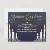 クリスマスイブキャンドルライトサービス教会 招待状 (正面)