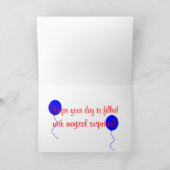 クリスマスイブグリーティングカードの誕生日 シーズンカード (内部)