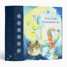 クリスマスイブサンタの家族写真の本