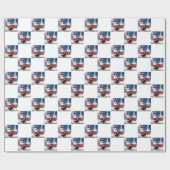 クリスマスイブサンタクロース屋上チムニーホリデイ ラッピングペーパー (フラット)