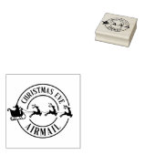 クリスマスイブサンタメイル航空便スタンプ ラバースタンプ (押印)