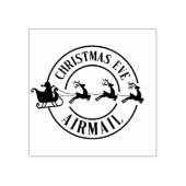 クリスマスイブサンタメイル航空便スタンプ ラバースタンプ (インプリント)