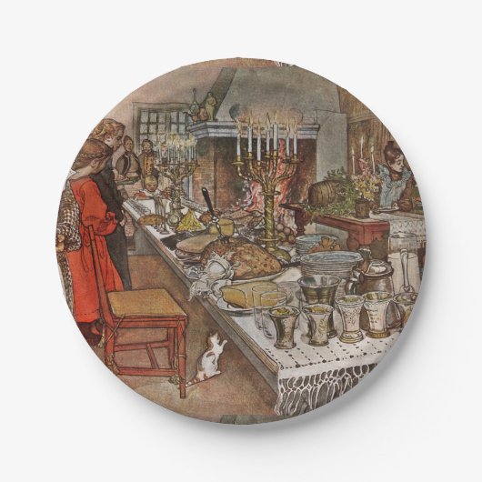 クリスマスイブジュラフトネン ペーパープレート (正面)