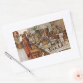 クリスマスイブジュラフトネン 長方形シール (封筒)