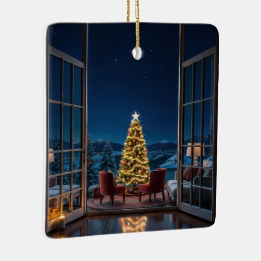 クリスマスイブセレニティ セラミックオーナメント (右)