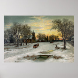 クリスマスイブナイトアーカイブ品質プリント ポスター