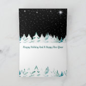 クリスマスイブナイトスターズススノーシューラデンツリー シーズンカード (内部)