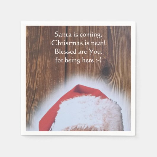 クリスマスイブナプキン スタンダードカクテルナプキン (正面)