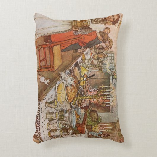 クリスマスイブバイカール・ラルソンヴィンテージ休日 アクセントクッション (正面(垂直))