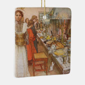 クリスマスイブバイカール・ラルソンヴィンテージ休日 セラミックオーナメント (右)