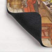 クリスマスイブバイカール・ラルソンヴィンテージ休日 マウスパッド (コーナー)