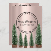 クリスマスイブホリデーウィンターメニューバラグリーン メニュー (正面/裏面)