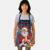 クリスマスイブボーイズのプレゼントを届けるサンタ エプロン (インサイチュ)