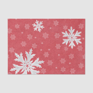 クリスマスイブポストカードでの雪片 薄葉紙