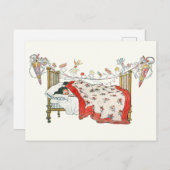 クリスマスイブヴィンテージ インビテーションポストカード (正面/裏面)