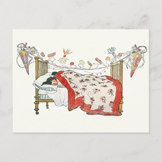 クリスマスイブヴィンテージ インビテーションポストカード (正面)