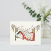 クリスマスイブヴィンテージ インビテーションポストカード (スタンド正面)