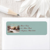 クリスマスイブ差出人住所ラベル ラベル (インサイチュ)