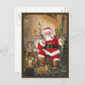 クリスマスイブ後のサンタ シーズンポストカード (正面/裏面)
