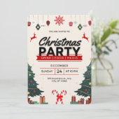 クリスマスイブ招待状 招待状 (スタンド正面)