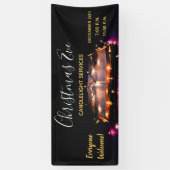 クリスマスイブ教会キャンドルライトサービス 横断幕 (縦)