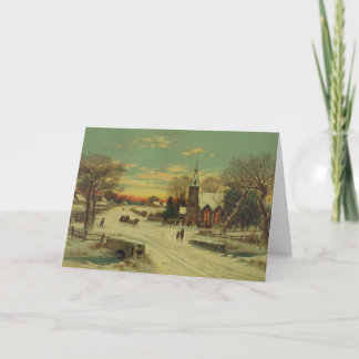 クリスマスイブ教会サービス シーズンカード