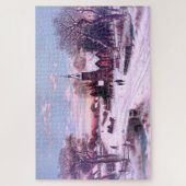 クリスマスイブ朝の教会サービス ジグソーパズル (縦)