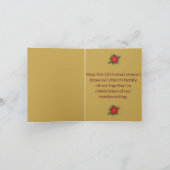クリスマスイブ礼拝折りたたみ式招待状 招待状 (内部)