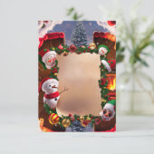 クリスマスイブ空白の招待状カード 招待状 (スタンド正面)