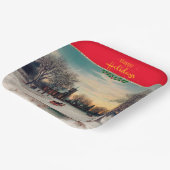 クリスマスイブ素晴らしアート ペーパープレート (傾斜あり)