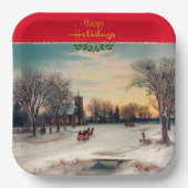 クリスマスイブ素晴らしアート ペーパープレート (正面)