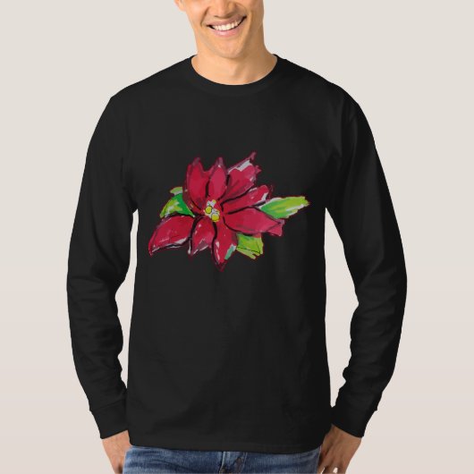 クリスマスイブ花 Tシャツ (正面)