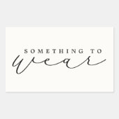 クリスマスイブ衣服/クリスマスプレゼントへの贈り物 長方形シール (正面)